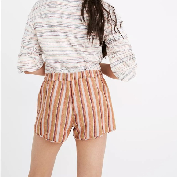 NWT Madewell Linen-Cotton Pull-On Shorts - Picture 4 of 6